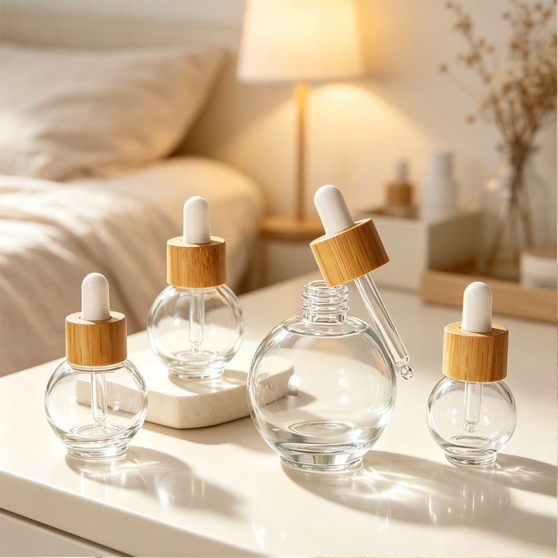 Botol kaca penetes berbentuk b - Luxury Skincare Packaging ulasan dan harga